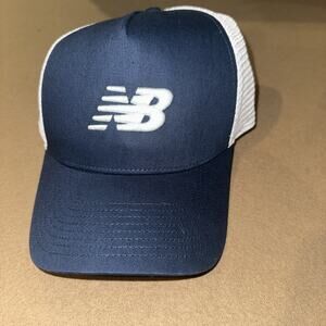 New Balance Men’s Trucker Hat Navy White SnapBack